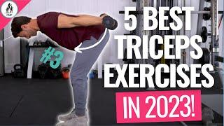 5 Triceps Exercises with Dumbbells at Home