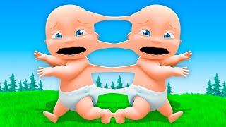 Babies Become STUCK TOGETHER in Roblox!