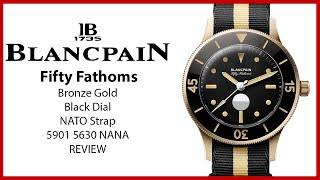 ▶ Blancpain Fifty Fathoms 70th Anniversary Act 3 Bronze/Gold NATO Strap 5901 5630 NANA - REVIEW
