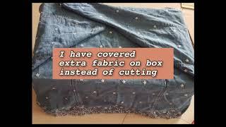 Sewing Machine cover from Cardboard box.