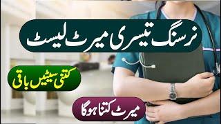 Nursing third Merit List | Admission in BSN | 3rd Merit List | BS Nursing Merit List | BSN Admission