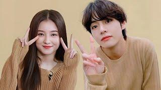 #taecy  Bts Kim taehyung and Momoland Nancy Best to real Moments #bts#nancy