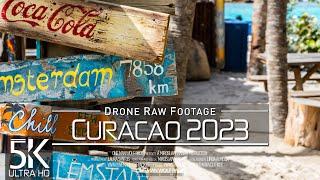 【5K】 Drone RAW Footage  This is CURACAO 2023  Willemstad & More  UltraHD Stock Video