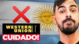 NÃO use WESTERN UNION na ARGENTINA (CUIDADO) PERRENGUE e DÚVIDAS | VEJA a MELHOR forma de CÂMBIO