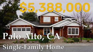 Tour a Luxury 5 Beds 4 Baths Single Family Home in Palo Alto CA | Green Acres | Sold