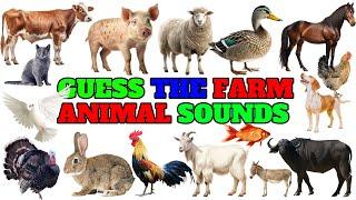 Farm Animals Name and sounds | Guess The Farm Animal Sounds - Farm Life TV