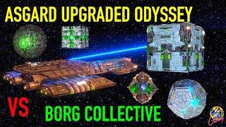 Stargate Asgard Upgraded Odyssey VS The Borg Collective - Star Trek Starship Battles