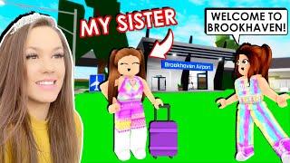 My Sister Moved Into BROOKHAVEN With Me (Roblox Roleplay)