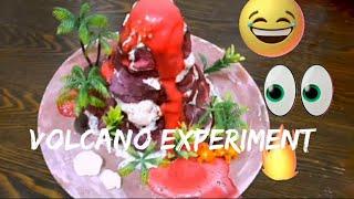 Volcano Experiment for kids science experments for kids