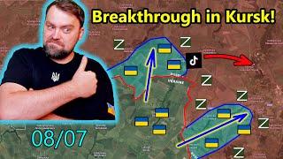 Update from Ukraine | Awesome news! Ukraine Broke through to Kursk Oblast | Ruzzia in Panic