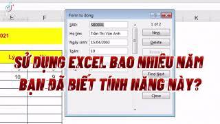 TẠO FORM NHẬP LIỆU SIÊU XỊN TRÊN EXCEL CỰC ĐƠN GIẢN MÀ KHÔNG CẦN BIẾT LẬP TRÌNH