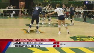 18th-Ranked Baylor Volleyball Defeats Samford