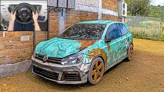 Abandoned Volkswagen Golf R - Forza Horizon 5 (Steering Wheel + Shifter) Gameplay