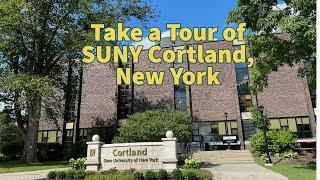 College Campus Tour: SUNY Cortland, State University of New York, upstate New York