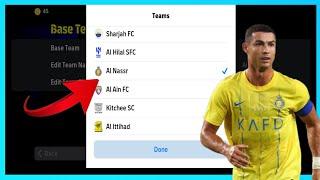 How To Select Al-Nassr Team In Efootball 2025 Mobile || Al-Nassr Kits/Jersey In Efootball 2025 ||