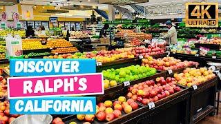  Discover Kroger's Ralphs Grocery Store in California, USA  [10 min - 4K Video]