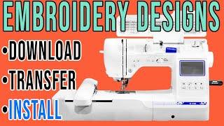 How to Transfer Designs from Computer to Embroidery Machine |Download embroidery designs for brother