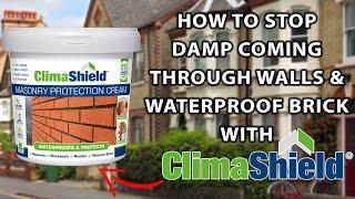 How To Stop Damp Coming Through Walls & Waterproof Bricks with Masonry Cream