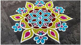 Margazhi Matham Special Rangoli Design / 2025 New Year Rangoli / Sashti Pooja / Kolam / Easy Mugulu