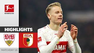 Stuttgart Remains In Top 3! | VfB Stuttgart - FC Augsburg 3-0 | Highlights | MD16 – Bundesliga 23/24