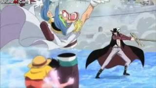 One Piece:Captan Buggy Vs Strongest Swords Man Mihawk