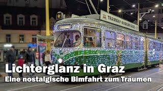 Experience the Christmas lights in Graz on a ride on the Advent tram