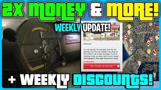 GTA 5 ONLINE WEEKLY UPDATE! DISCOUNTS & BONUSES, 2X MONEY & MORE! DISCOUNTS & BONUSES!