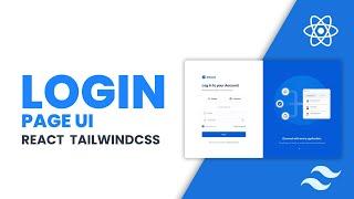 Modern Login Form Design in React and Tailwind CSS