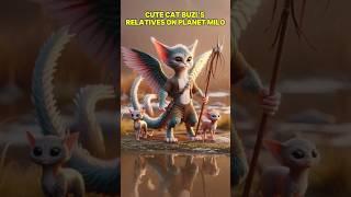 Cute Cat Buzi_s Relatives on Planet Milo #cute #cat #viral #shorts #video