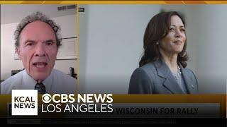 Political professor Jack Pitney weighs in on what lies ahead for Kamala Harris in her campaign