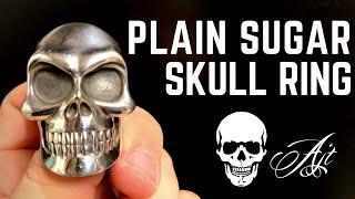 Plain Sugar Silver Skull Ring | Arnold Schwarzenegger | AJT Jewellery