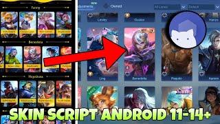 NEW! ML SKIN SCRIPT APP NO BAN ANDROID 11-15 | MOBILE LEGENDS SKIN SCRIPT TAGALOG TUTORIAL 