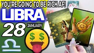 Libra  YOU’RE GOING TO BE RICH AF!  horoscope for today JANUARY 28 2024  #libra tarot JANUARY