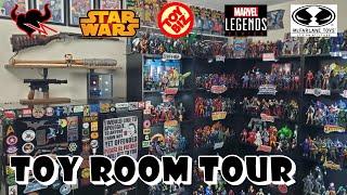 Toy Room Tour - Star Wars, Marvel Legends, DC Multiverse & More #toyroom #collection #toys