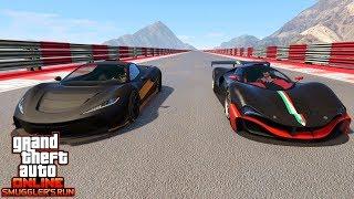 GTA 5 | TEST DE VELOCIDAD GROTTI VISIONE VS T20!! | XxStratusxX