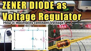 Zener voltage regulator | Practically testing | #zener how it maintains constant voltage | reddaiah