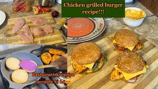 Grilled Chicken Burger with Secret Sauce