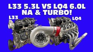 JUNKYARD LS BATTLE. L33 5.3L vs LQ4 6.0L WHO YOU GOT? ALUMINUM 5.3L VS IRON 6.0L NA CAM & BOOST!
