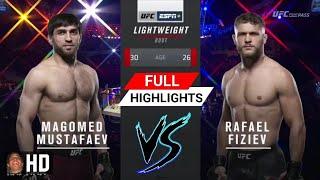 UFC: Magomed Mustafaev VS Rafael Fiziev (Full Highlights) [HD] | Fiziev Lossing by KO, Only defeat