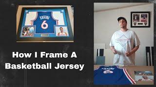 How To Custom Frame A Sports Basketball Jersey With 8x10 Photos and Patches l Trading Frames