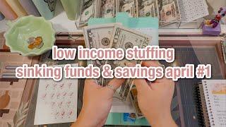CASH ENVELOPE AND SINKING FUNDS STUFFING | #cashenvelopes | low income budget | budgetwithamanda