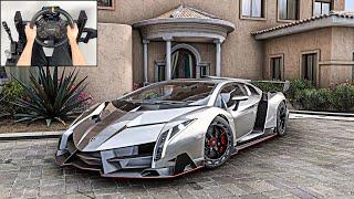 Lamborghini Veneno | Forza Horizon 5 | Steering Wheel Gameplay