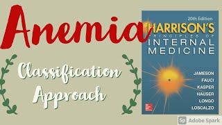 ANEMIA | Causes | Classification | Approach | Harrison