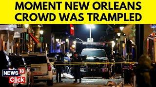 New Orleans Attack: CCTV Footage Showing Moment Jabbar Drives Truck  Through The Crowd | | N18G