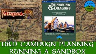 D&D Campaign  Planning - Running a Sandbox and planning a Mystara Campaign