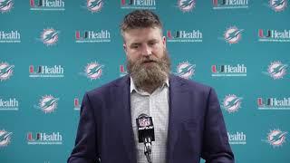 Dolphins Live: Ryan Fitzpatrick meets with the media