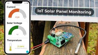 IoT Solar Panel Monitoring System with ESP8266 & MQTT Visualization