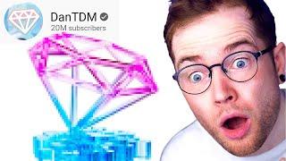 I Designed DanTDM's 20 Million Playbutton! (Custom)