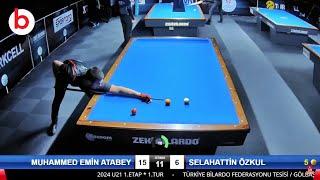 MUHAMMED EMİN ATABEY vs SELAHATTİN ÖZKUL | u21 | 3 Cushion Billiards Championship 2024 İZMİR