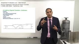 Taper Transition on ASME VIII Div.1 for Dissimilar Wall Thickness - API 510, API SIFE Exam questions